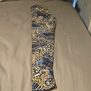 Paisley and Leopard Print Pants